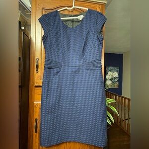 Worthington Textured Navy Midi Dress